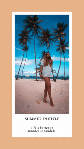 Customizble Summer in Style Graphic Post