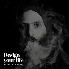 Quote Card Design - #Quote #Saying #Wording #white #monochrome #portrait #beard #black #and #photography