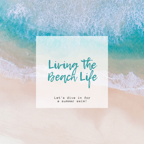 Blue Ocean Water Summer Your Social Media Posts