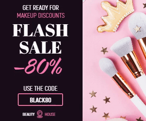 Flash Sale Makeup Banner