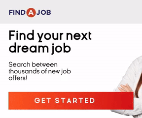 Recruitment agency banner to find talents