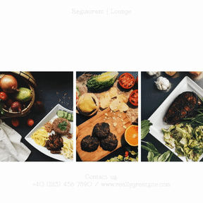 Photo Collage Custom Design for Restaurant - Social Media Post