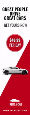 Rent A Car Sale Banner