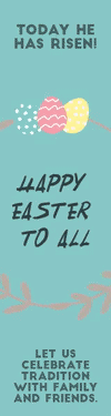 Anniversary Template for Happy Easter -  #anniversary #easter