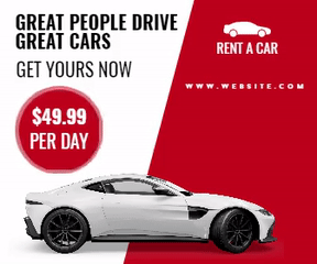 Rent A Car Sale Banner