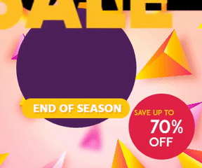 Mega Sale End of Season Banner