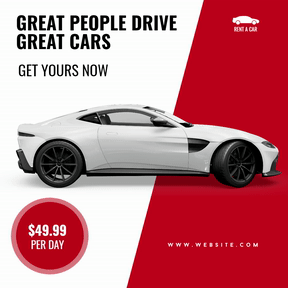 Rent A Car Sale Banner