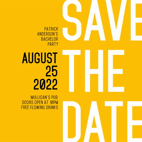 Save the Date Invitation Design - Easy to Customize