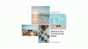 Editable Summer Travel Photo Collage