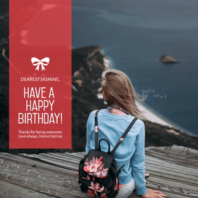 Celebrating Happy Birthday Customizable Graphic