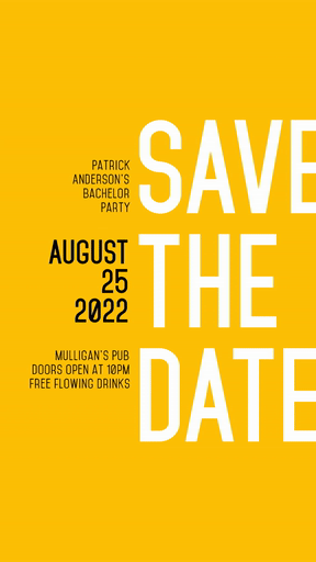 Save the Date Invitation Design - Easy to Customize