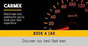 Advertise your car rental deal banner