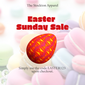 Anniversary Design Template with an Easter Egg Red -  #sale #anniversary #easter