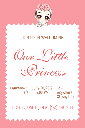 Baby Shower #baby #invitation #babyshower #littlegirl #girl