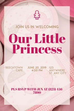 Baby Shower #baby #invitation #babyshower #littlegirl #girl