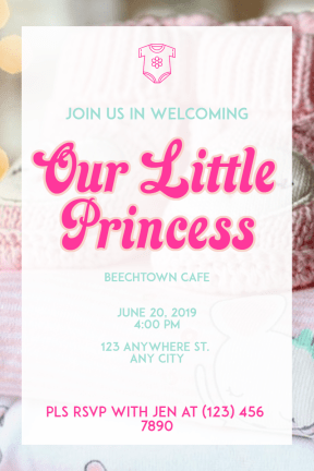 Baby Shower #baby #invitation #babyshower #littlegirl #girl