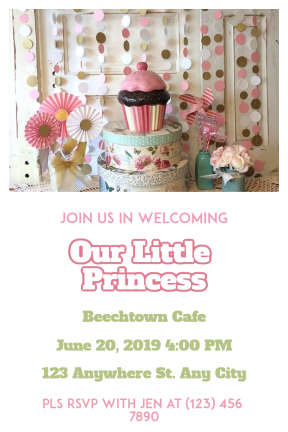 Baby Shower #baby #invitation #babyshower #littlegirl #girl