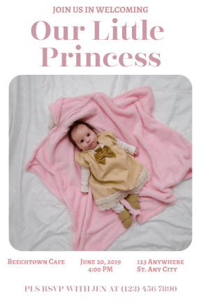 Baby Shower #baby #invitation #babyshower #littlegirl #girl