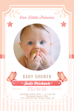 Baby Shower #baby #invitation #babyshower #littlegirl #girl
