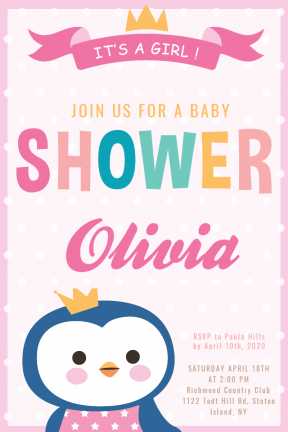 Baby Shower #baby #invitation #babyshower #littlegirl #girl
