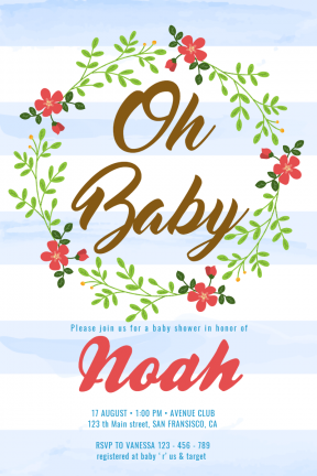 Baby Shower #baby #invitation #babyshower #littlegirl #girl