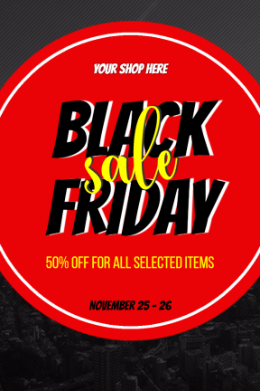 Black Friday #black friday #sale #black #poster #template #store