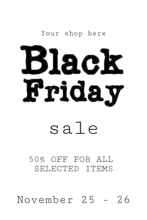 Black Friday #black friday #sale #black #poster #template #store