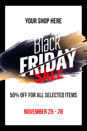Black Friday #black friday #sale #black #poster #template #store