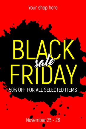 Black Friday #black friday #sale #black #poster #template #store