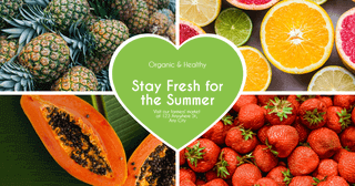 Organic and Healthy Card Example