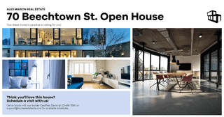 Real Estate Graphic Card Example with Multiple Photos