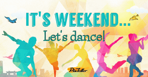 It�s Weekend Social Media Card Post Example