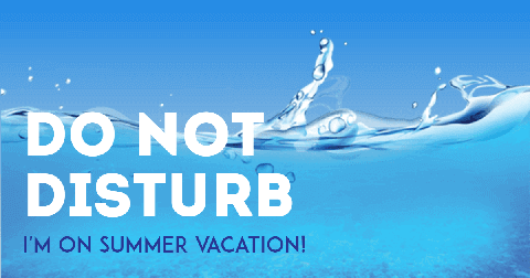 I�m on Summer Vacation Card Example