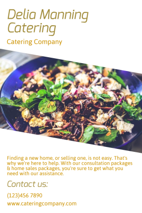 Catering company #catering #food #business #poster #consulting