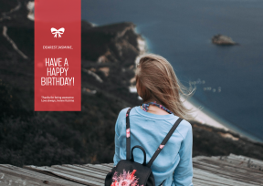 Celebrating Happy Birthday Customizable Graphic