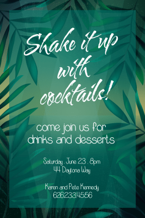 Cocktail party #invitation #party #cocktail #fun