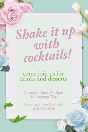 Cocktail party #invitation #party #cocktail #fun
