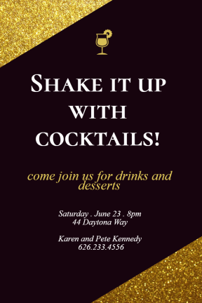 Cocktail party #invitation #party #cocktail #fun