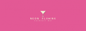 Editable Cocktail Bar Logo Easy to Customize