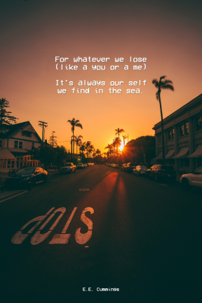 Editable Simple Beach Summer Quote Post for Social Media