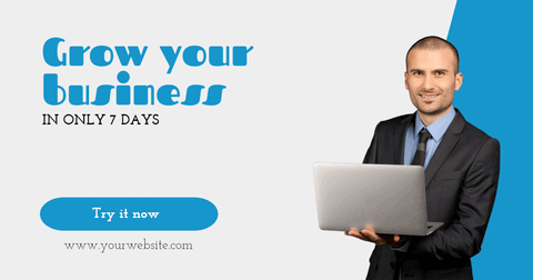 Grow Your Business Facebook Ad Banner Example