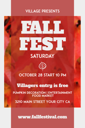 Fall Festival #fall #festival #poster #autumn #invitation