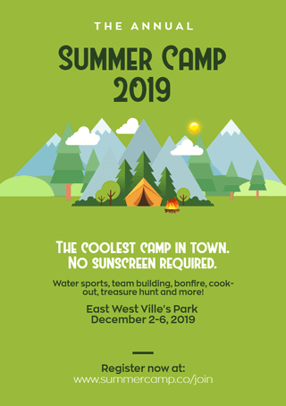 Summer Camp Event Template Free to Use