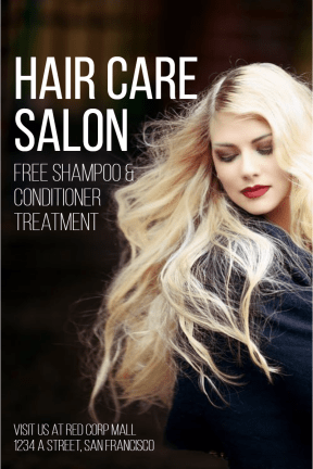 Hair Care Salon #hair #salon #care #business #poster #beauty