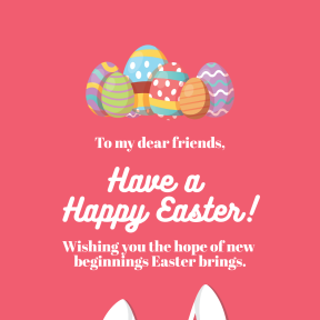 Happy Easter Design Template - #easter #anniversary