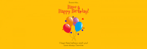 Have A  Happy Birthday Customizble Graphic Post