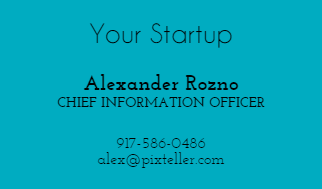 Business card template - Make the changes, save it and download
