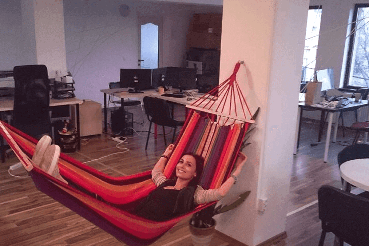 Silvia in PixTeller headquarter