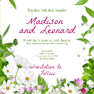 Weeding Invitation Example
