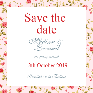 Save the Date Hand Writing Invitation Example